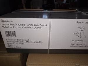 Chrome bathroom faucet