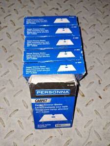 Carpet trimmer blades