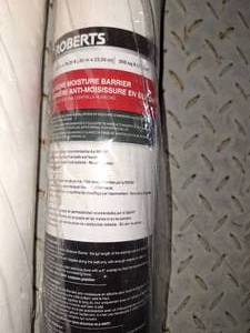 2 rolls roberts silicone moisture barrier