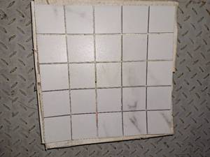 Michelangelo white mosaic tile