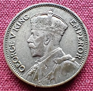1934 New Zealand Silver 1 Shilling