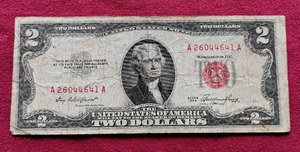 1953 Red Seal $2 Note