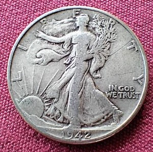 1942 Walking Liberty Half Dollar