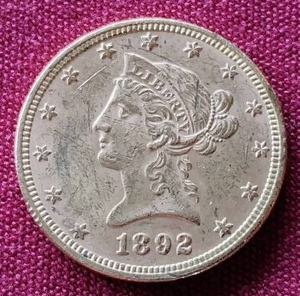 1892 Liberty Head $10 Gold Coin