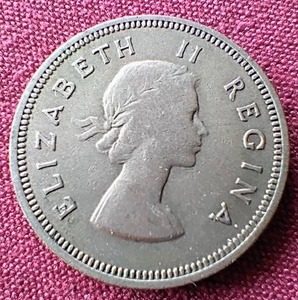 1958 South Africa Silver 2 Shillings
