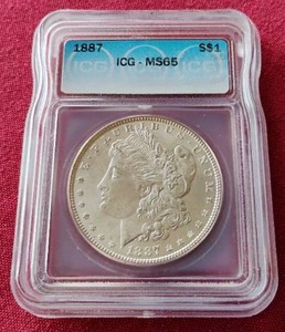 1887 Morgan Dollar - ICG MS65