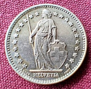 1959 Switzerland Silver 1 Franc