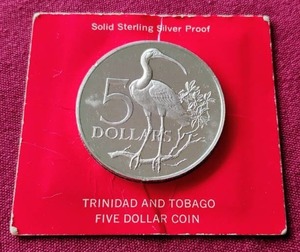 1975 Trinidad & Tobago Silver $5