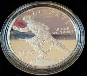 2012 Infantry Soldier Proof Silver Dollar