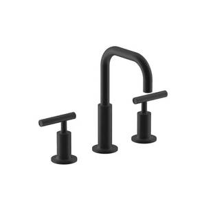 Purist 8-in Widespread Faucet, Matte Black