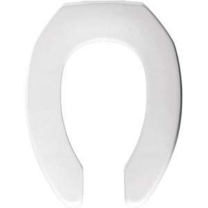 Bemis Commercial White Elongated Toilet Seat