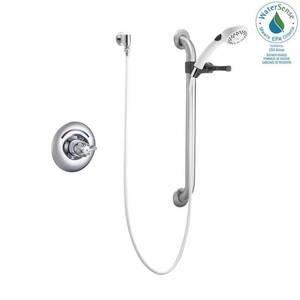 Delta Commercial 1-Handle 2-Spray TubShower Chrom