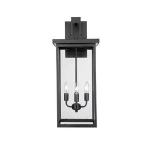 Barkeley 4-Light Outdoor Pendant, Black