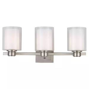 Oslo 3-Light Brushed Nickel Vanity Light