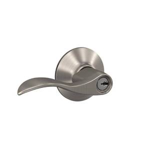 Accent Satin Nickel Door handle Keyed Entry
