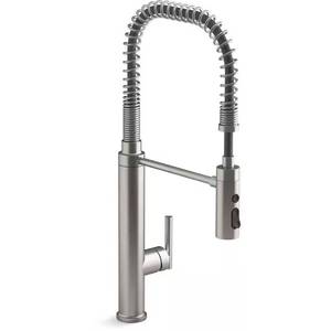 Purist Single-Handle Sink Faucet in Stainless
