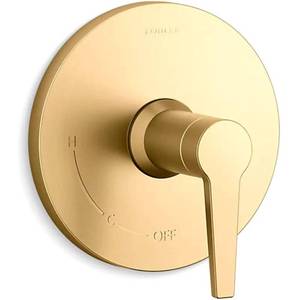 KOHLER Vibrant Brushed Brass Faucet Handle