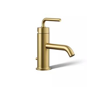 Purist Single-Hole Faucet, Brushed Brass