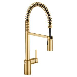 Moen Align Brushed Gold Touchless Kitchen Faucet