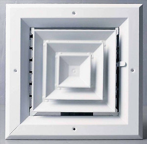 Proselect Psa4wxx 8x8 Aluminum 4-Way Diffuser