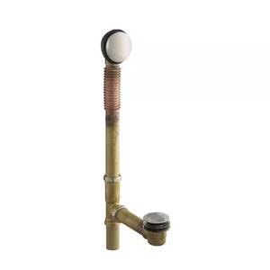 Clearflo Brass Toe Tap Bath Drain - Nickel