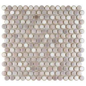 Affinity Tile Hudson Penny Dove Grey Mosaic
