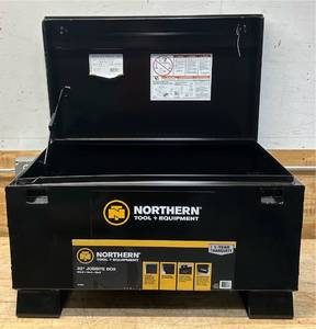 Northern Tool  Equipment Jobsite Storage Box, 32in.W, 5 Cu. Ft. #113500 Msrp $399.99