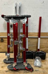 Metaltech 24in.-40in. Pair Drywall Stilts, 225-Ib. Capacity, Model# I-BMDS2440 #58615 Msrp $319.99 see description