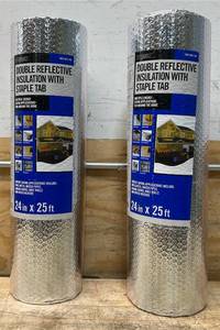 Everbilt Double Reflective Insulation w Staple Tab 24IN x 25ft lot of 2