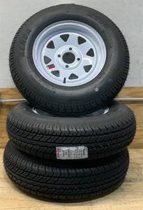 Martin Wheel Carrier Star 13in. Bias-Ply Trailer Tire and Wheel Assembly, ST17580D-13, 4-Hole, Load Range C, Model# DM175D3C-4CIN #12130 Msrp $389.97