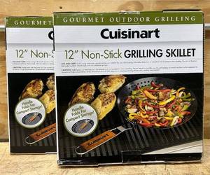 Cuisinart 12 Non-Stick GRILLING SKILLET lot of 2