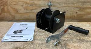 Ultra-Tow Single-Speed Worm Gear Hand WInch with Hex Drive, 2000-Lb. Load Capacity #5033506 Msrp $124.99 see description