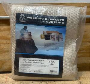 Steiner Welding Blanket & Curtains 382 - Tough Guard HDT 24 oz. Tan Heat Cleaned Fiberglass 6 x8  382-6X8 (38286)