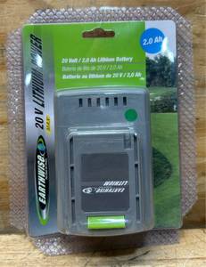 Earthwise 20 Volt Li-Ion Battery   2.0 Ah, Model# BL82020-1