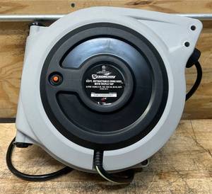 Strongway Retractable Cord Reel, 65ft.L, 123, Triple Tap #57601 Msrp $169.99