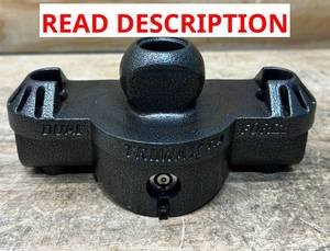 Trial Trailer Coupler & U-Lock see description