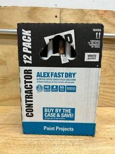 Dap 18118 10.1 oz. Alex Plus All Purpose Acrylic Latex Adhesive Caulk, Slate Gray, Pack of 12