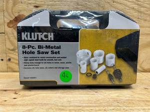 Klutch Bimetal Hole Saw, 8-Pc. Set