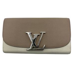 Louis Vuitton Beige x Cream Leather Capucines Wallet Pre-Owned Retail $1,300