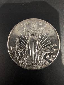 United States 1 oz .999 Fine Silver Dollar Round - 1 Dollar