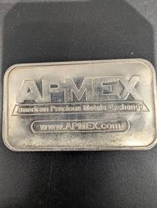 APMEX 1 Troy Ounce .999 Fine Silver Bar - American Precious Metals Exchange