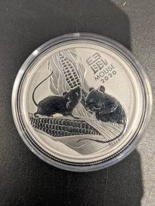 Australia 50 Cents 12 Ounce Silver Elizabeth II 2020 Coin in Capsule