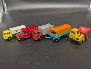 Lesney Matchbox Petrol Tanker & Assorted Trucks - Made in England