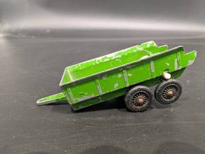 Vintage 1970 Green Metal Toy Dump Trailer - Chicago, U.S.A.