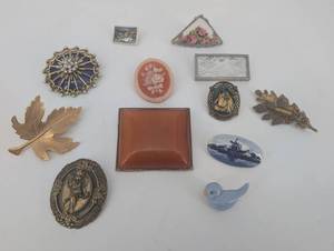 Assorted Vintage Brooches and Pins - Costume Jewelry Collection