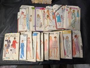 McCalls, Butterick, Simplicity & Vogue Vintage Pattern Lot - Dresses & Sleepwear