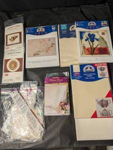 DMC Deco & Dimensions Cross Stitch Kits - Mixed Iris, Autumn Grasses, University Series