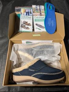 OrthoFeet Charlotte Sapphire S740 Wide (D) US 11 Womens Orthopedic Shoe
