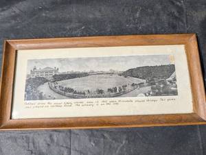 Vintage 1907 Minnesota vs Chicago Football Game Photo in Wood Frame - Northrop Field