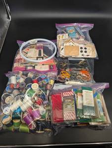 Talon Zippers, Wrights Mercerized Cotton Rick Rack & Assorted Sewing Notions